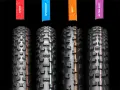 Cztery opony rowerowe z różnymi bieżnikami: SPEED, SPEEDGRIP, SOFT, ULTRA SOFT. Rozmiar 42-622.