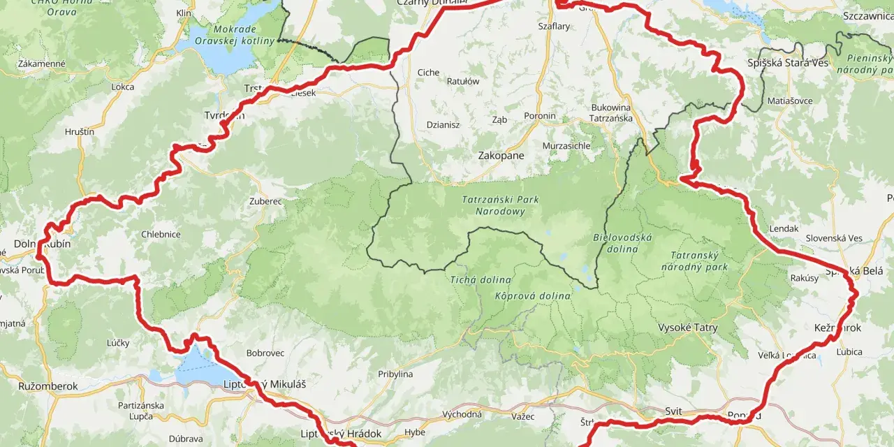 Trasa rowerowa velo tatry okrąża Tatry, prowadząc przez malownicze doliny i miejscowości po stronie polskiej i słowackiej.
