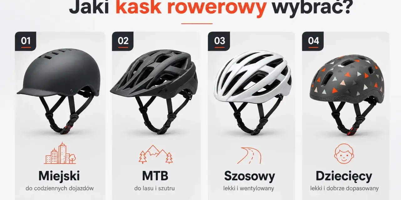 Jaki kask rowerowy wybrać? Cztery modele: miejski, MTB, szosowy i dziecięcy.