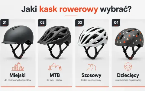 Jaki kask rowerowy wybrać? Cztery modele: miejski, MTB, szosowy i dziecięcy.