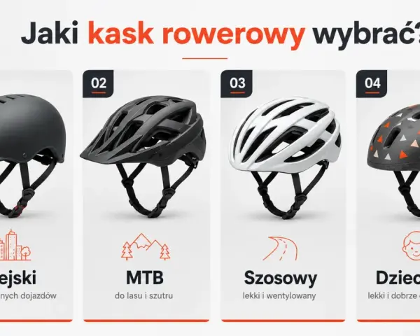 Jaki kask rowerowy wybrać? Cztery modele: miejski, MTB, szosowy i dziecięcy.